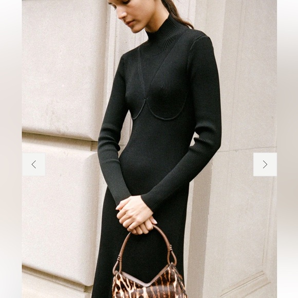 🆕 STAUD Obsidian black dress - Picture 5 of 5